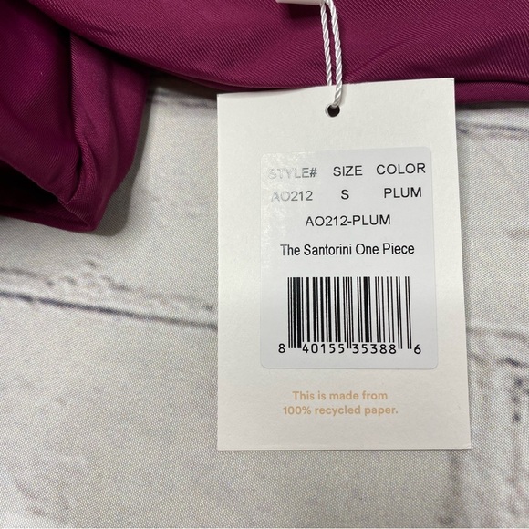 Andie The Santorini One Piece in Plum size Small NEW with tag - Picture 6 of 9